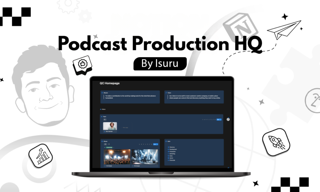 notion for podcast production